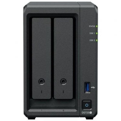 NAS Synology Diskstation DS725+/ 2 Bahías 3.5'- 2.5'/ 8GB DDR4/ Formato Torre