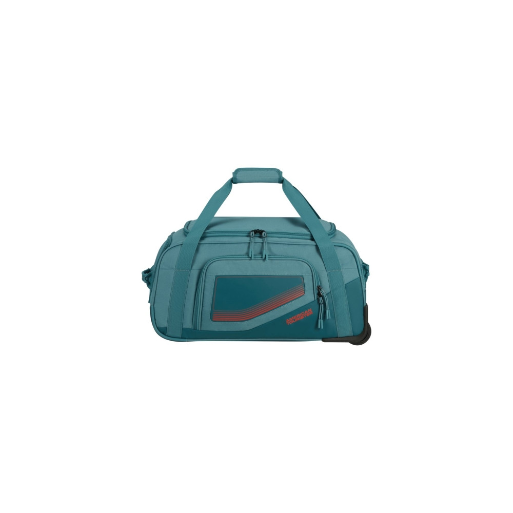 Bolsa de Viaje con Ruedas American Tourister City Racer S/ 55x35x25cm/ 2 Ruedas/ Azul Verdoso