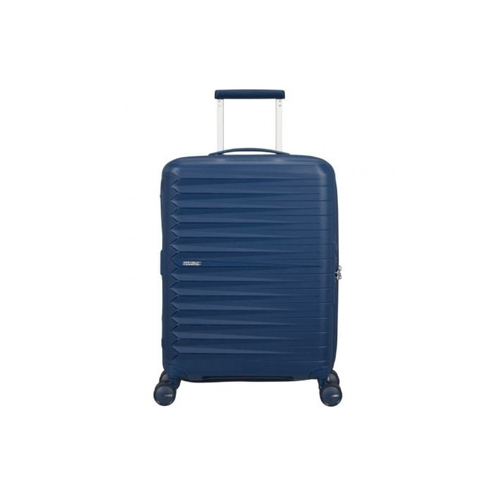 Maleta de Cabina American Tourister FastForward Spinner Expansible 55cm/ 55x40x23cm/ 4 Ruedas/ Azul Marino