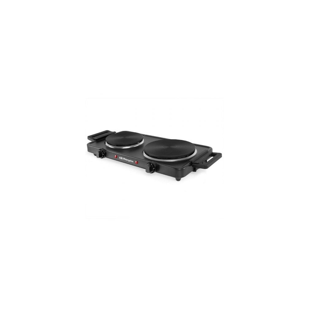 Cocina Eléctrica Orbegozo PE2855/ 2 placas 155 y 185mm/ 1000W - 1500W