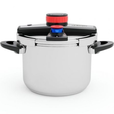 Olla a Presión Orbegozo HP 6200/ 6L/ Acero Inoxidable/ Apta para Inducción