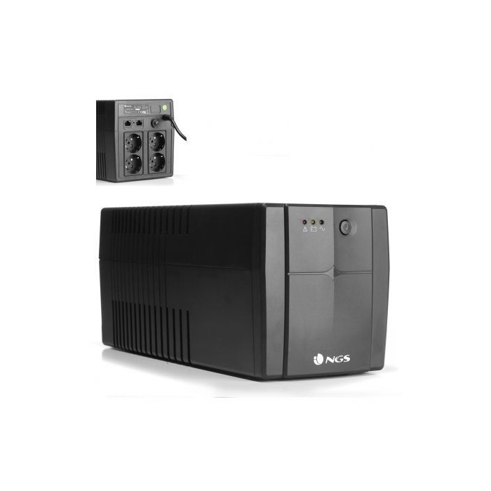 SAI Offline NGS Fortress 1500 V2/ 1200VA-720W/ 4 Salidas/ Formato Torre