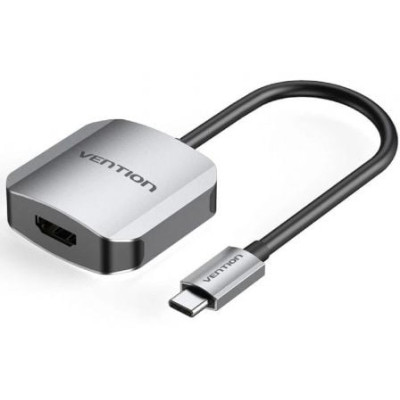Conversor Vention TDEHB/ USB Tipo-C Macho - HDMI Hembra/ 15cm/ Plata