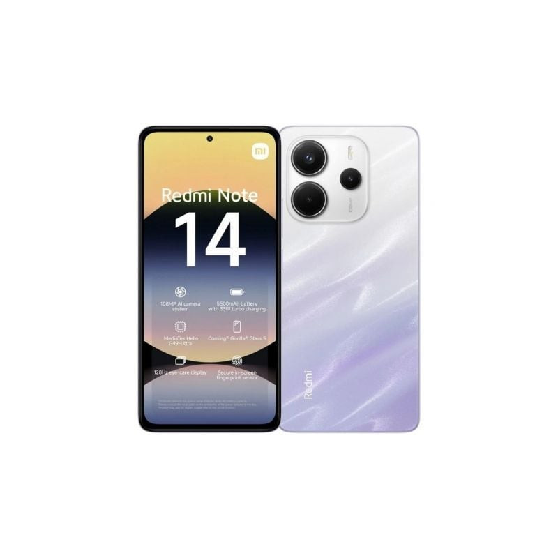 Smartphone Xiaomi Redmi Note 14 8GB/ 256GB/ 6.67'/ Púrpura
