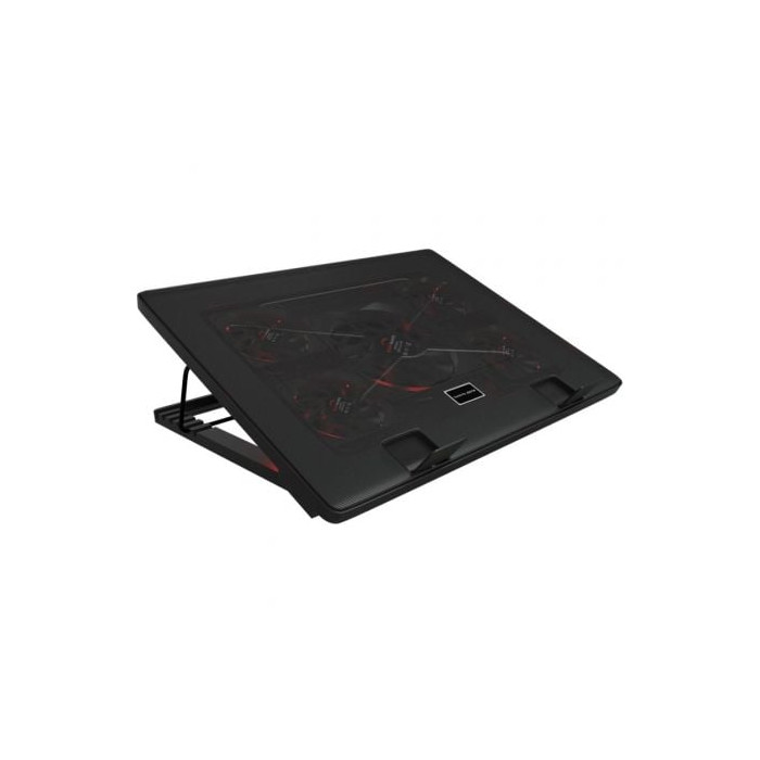 Soporte Refrigerante Mars Gaming MNBC2 para Portátiles hasta 17.3'/ Iluminación LED | Bases Refrigeradoras