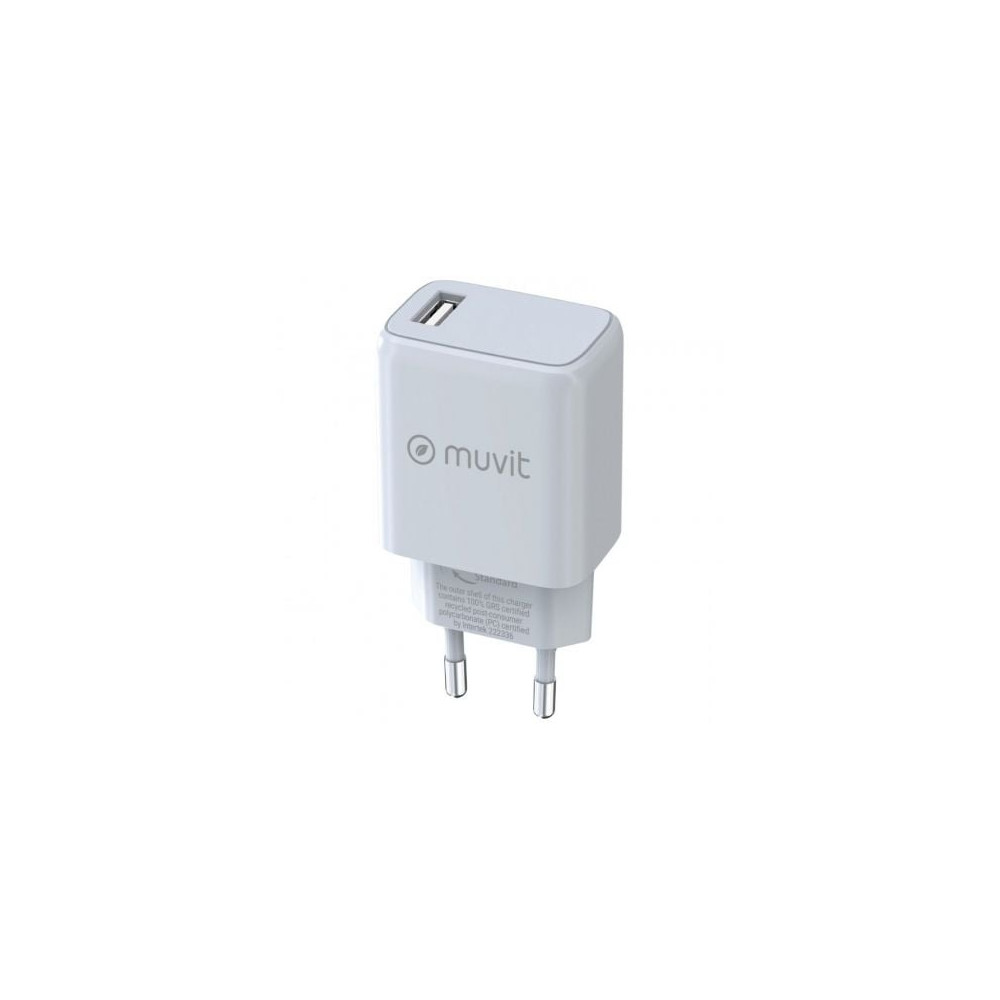 Cargador de Pared Muvit For Change MCACC0002/ 1xUSB/ 15W | Cargadores hasta 45W