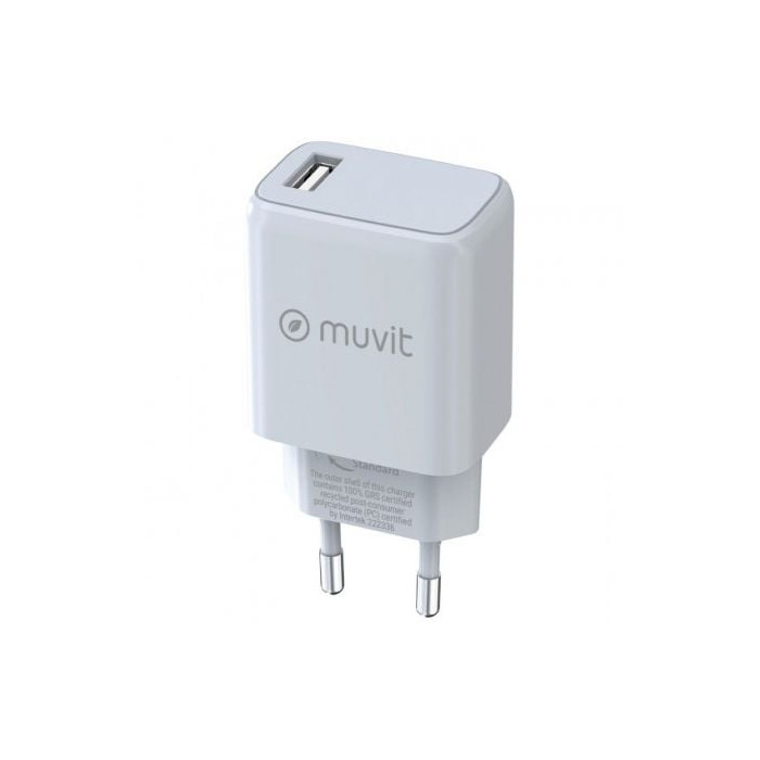 Cargador de Pared Muvit For Change MCACC0002/ 1xUSB/ 15W | Cargadores hasta 45W