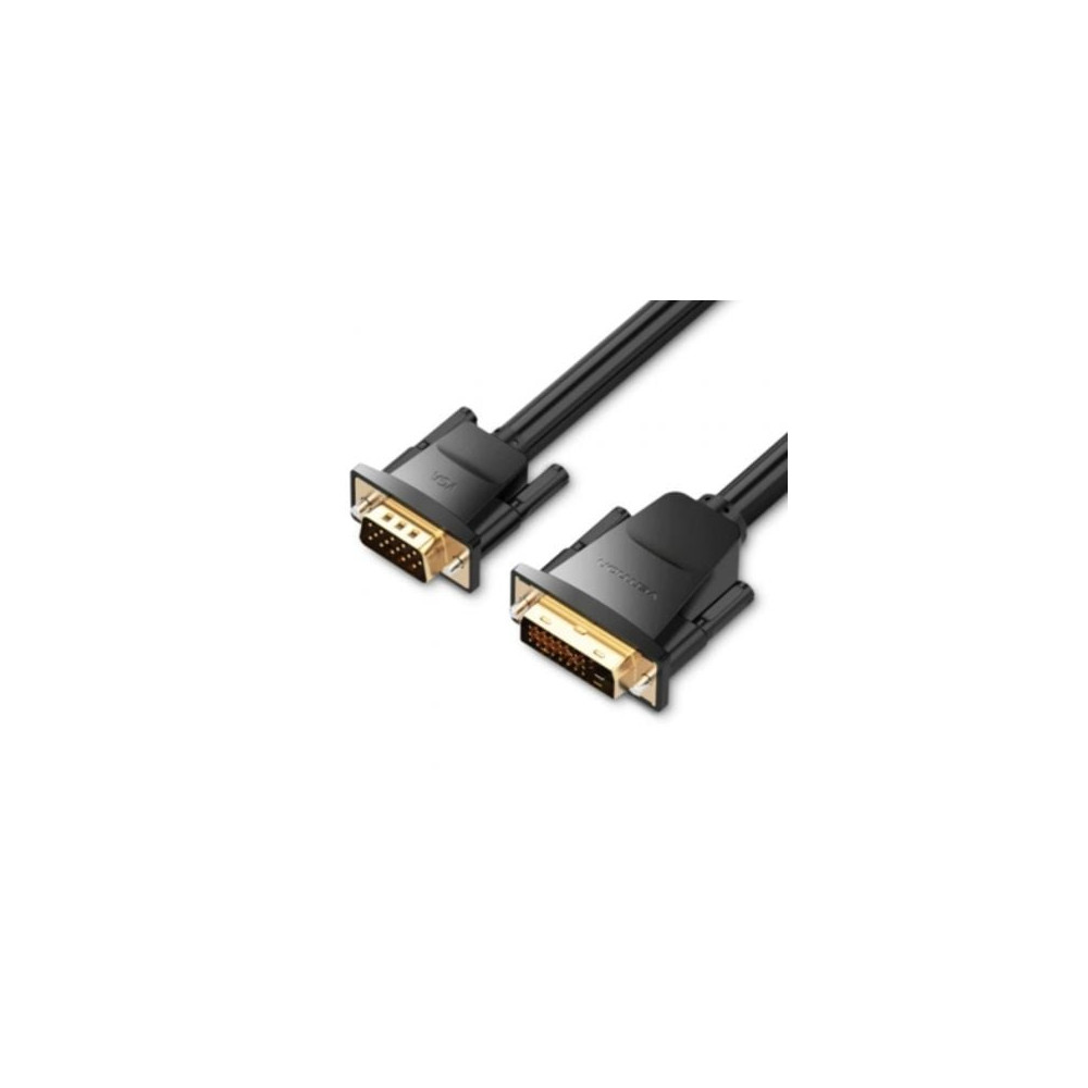 Cable Conversor Vention EABBG/ DVI Macho - VGA Macho/ 1.5m/ Negro | VGA/DVI/DisplayPort