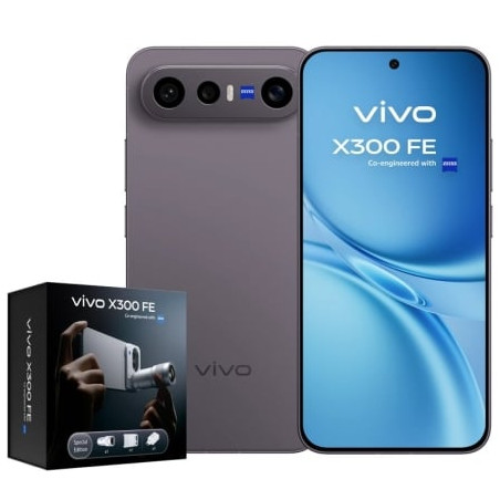 Smartphone Vivo X300 FE 12GB/ 512GB/ 6.31'/ 5G/ Negro/ Incluye Extensor Teleobjetivo
