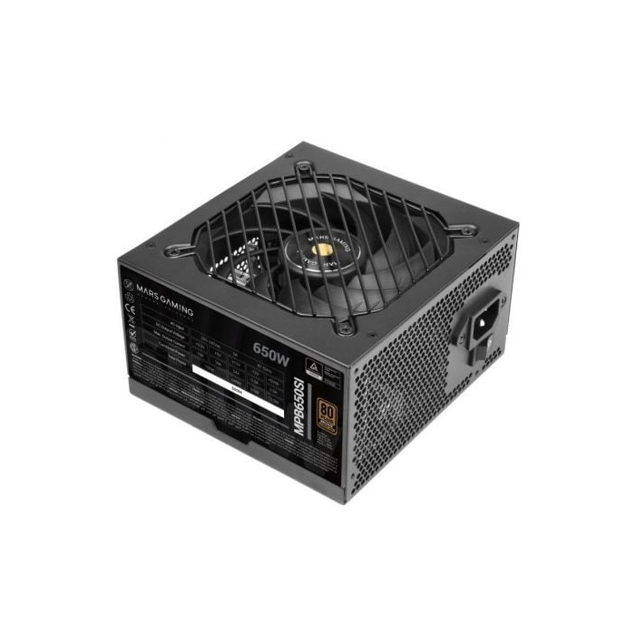 Fuente de Alimentación Mars Gaming MPB650SI/ 650W/ Ventilador 12cm/ 80 Plus Bronze | Fuentes
