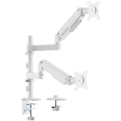 Soporte de Mesa con Contrapeso para 2 Monitores Aisens DT32TSR-441/ Giratorio/ Inclinable/ hasta 9kg