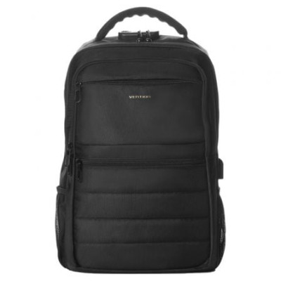 Mochila Vention KRKB0 para Portátiles hasta 17'/ 20L/ Impermeable/ Puerto USB/ Antirrobo/ Negra