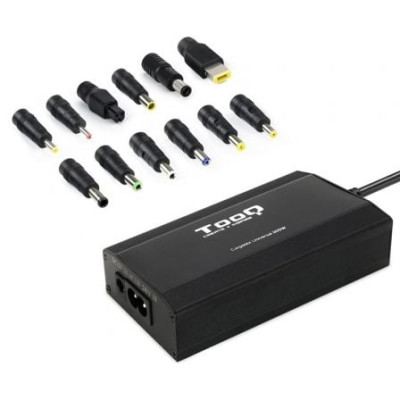 Cargador de Portátil TooQ TQLC-100BS01M/ 1xUSB/ 100W/ Manual/ 12 Conectores/ Voltaje 12-24V