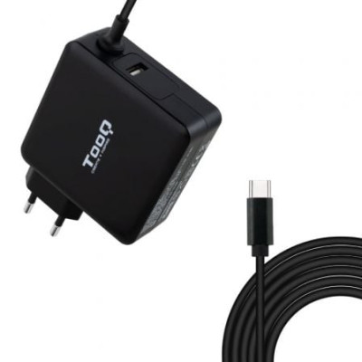 Cargador de Portátil TooQ TQLC-USBC90PD USB Tipo-C/ 1xUSB/ 90W/ Automático/ Voltaje 5-20V