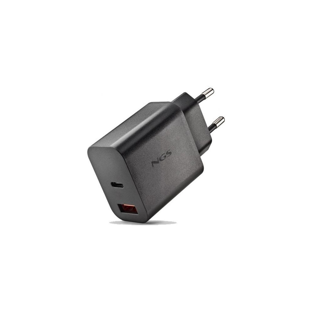 Cargador de Pared GaN NGS Era 30W/ 1xUSB Tipo-C/ 1xUSB/ 30W