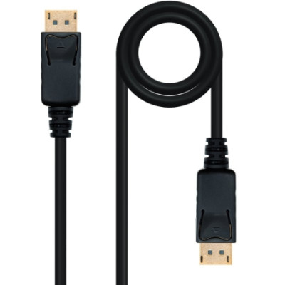 Cable DisplayPort 1.2 4K Nanocable 10.15.2310/ DisplayPort Macho - DisplayPort Macho/ 10m/ Negro
