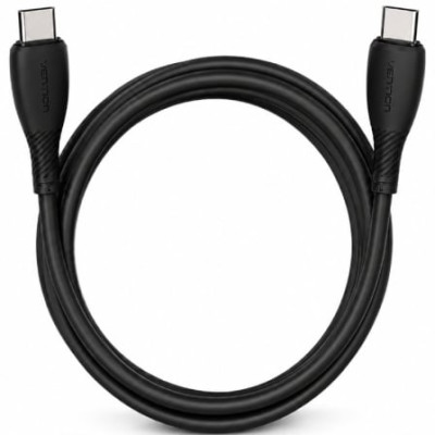 Cable USB 2.0 Tipo-C Vention TRVBH/ USB Tipo-C Macho - USB Tipo-C Macho/ Hasta 60W/ 480Mbps/ 2m/ Negro