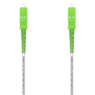 Cable de Fibra Óptica G657A2 3.0 Aisens A152-0498/ LSZH/ 10m/ Blanco
