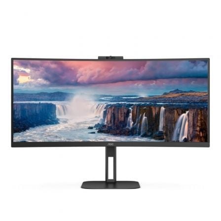 AOC CU34V5CW: monitor curvo ultrapanorámico para teletrabajar