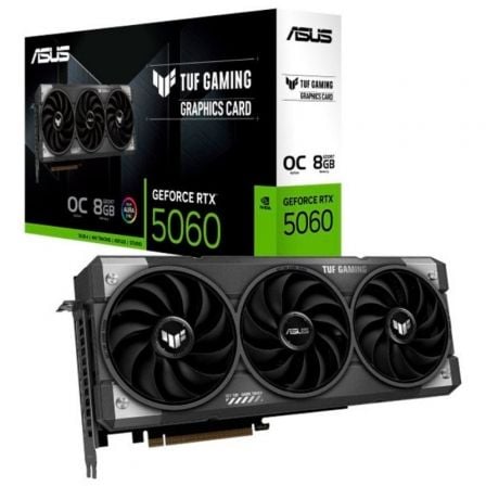 ASUS TUF Gaming GeForce RTX 5060 OC Edition 8GB GDDR7: potencia y durabilidad para tu PC